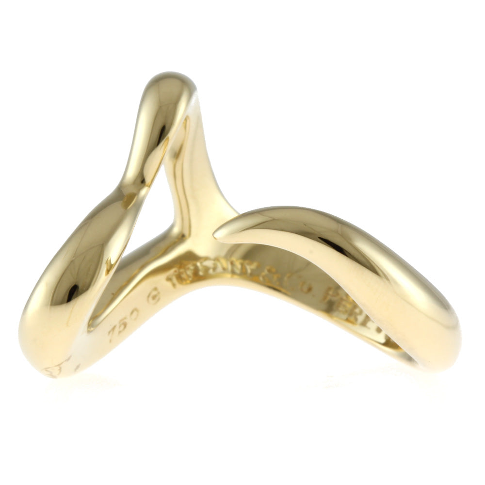 ⭐️金高騰⭐️K18 ダイヤオープンハートリング⭐️USED⭐️ Tiffany & Co. - 【TIFFANY&Co.】ティファニー オープンハート