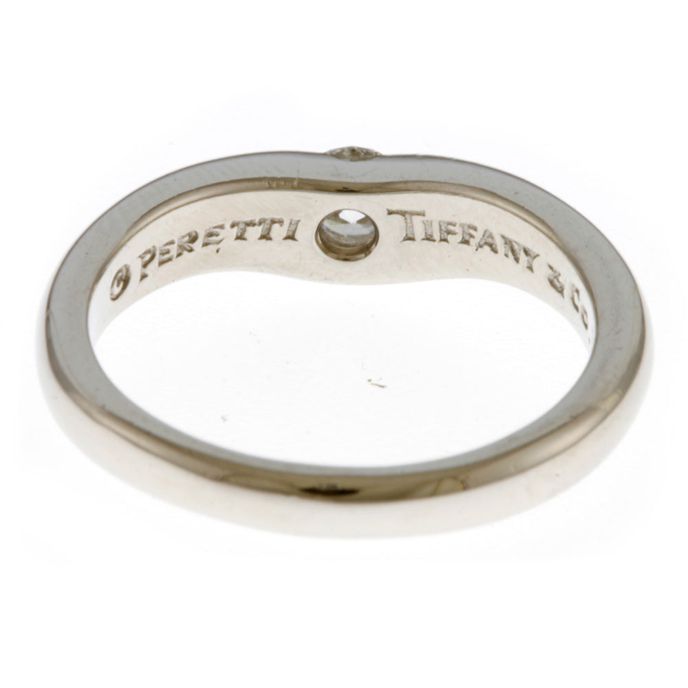 ティファニー　カーブド　ダイヤモンドリング　プラチナ　Pt950 バイザヤード 楽天市場】【TIFFANY＆Co.】ティファニー『PT950 カーブ ド