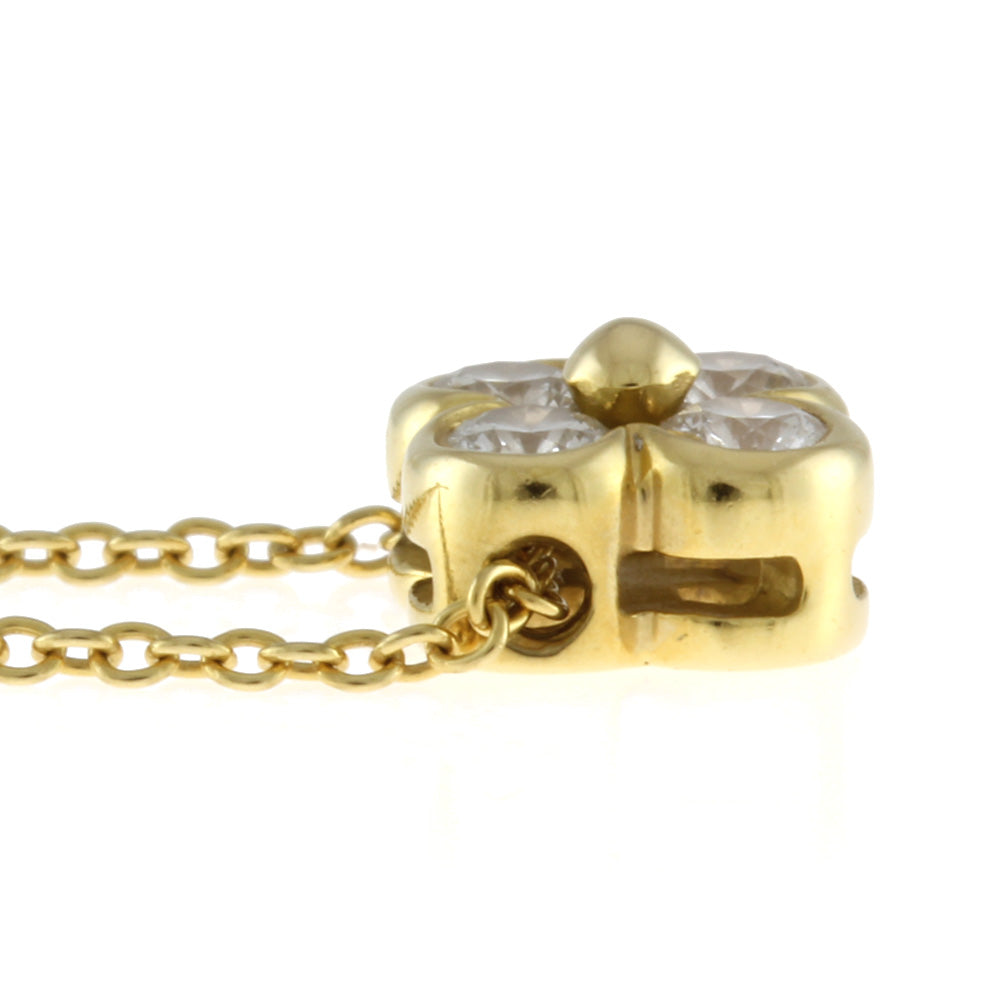 ティファニー TIFFANY&Co. ベゼルセット ネックレス 18金 K18ゴールド