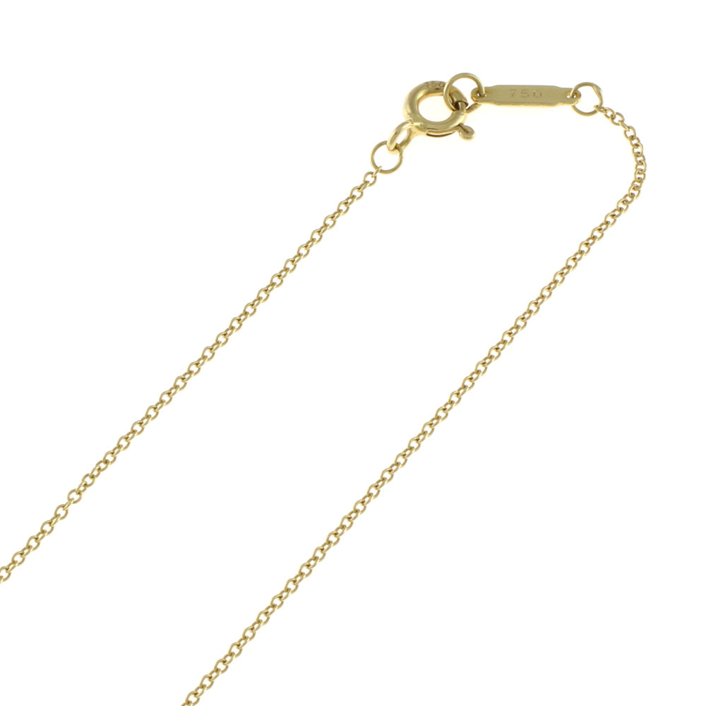 ティファニー TIFFANY&Co. ベゼルセット ネックレス 18金 K18