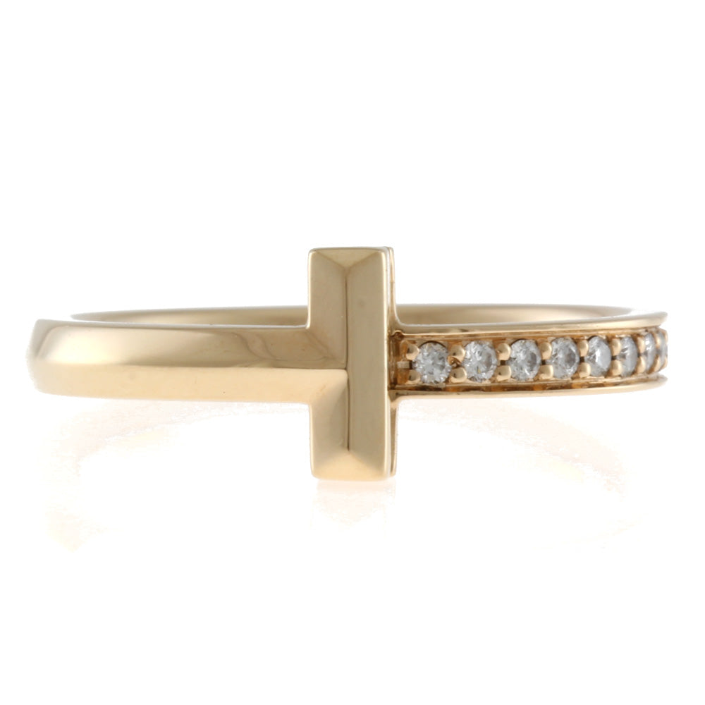 ティファニー TIFFANY&Co. Tワン ナロー リング・指輪 11号 18金 K18
