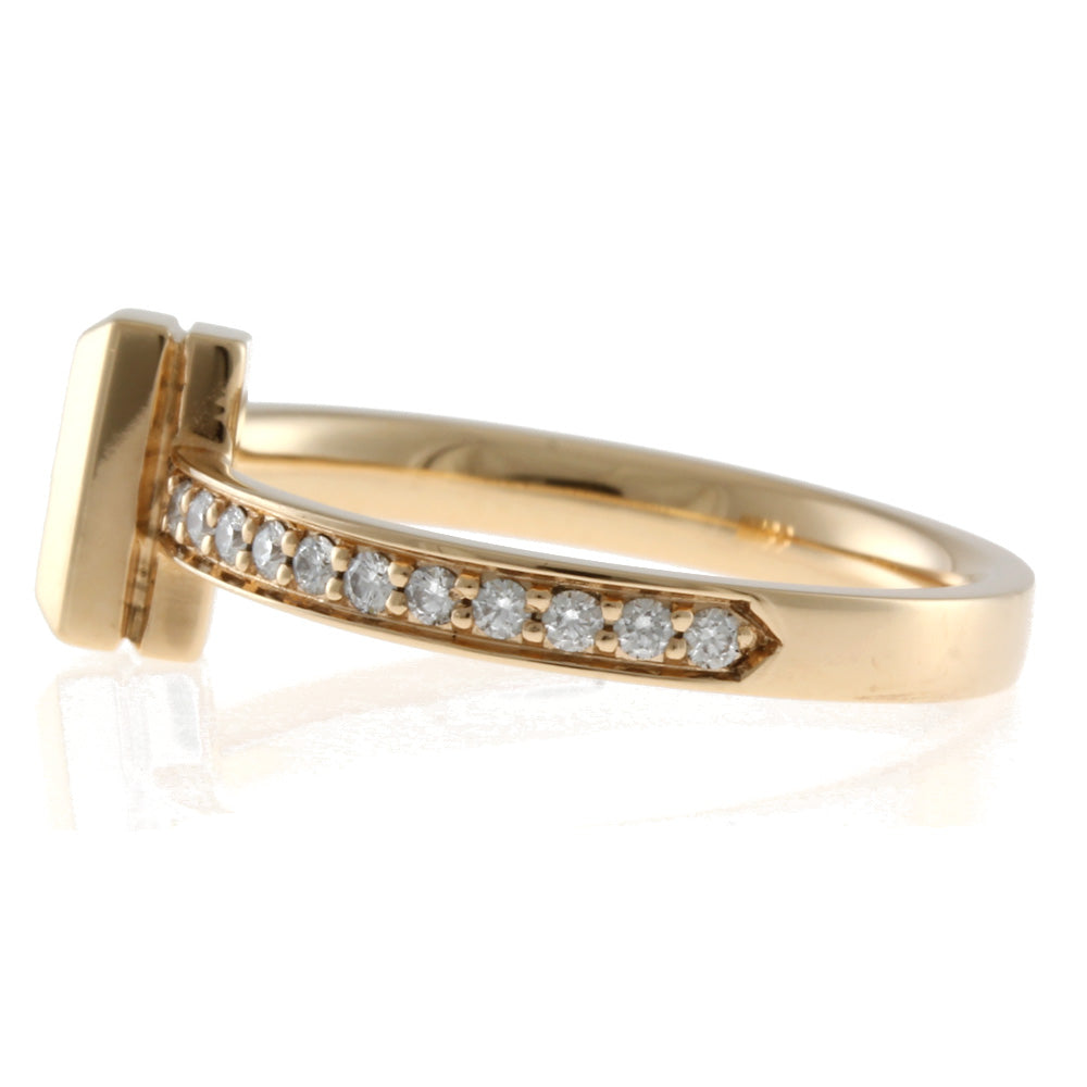 ティファニー TIFFANY&Co. Tワン ナロー リング・指輪 11号 18金 K18