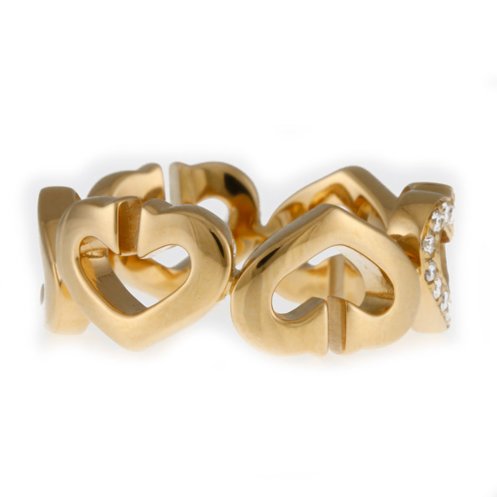 Cartier C2ハート オールダイヤリング ダイヤモンド ジュエリー 11号 楽天市場】CARTIER カルティエ Cハート リング 指輪 フル