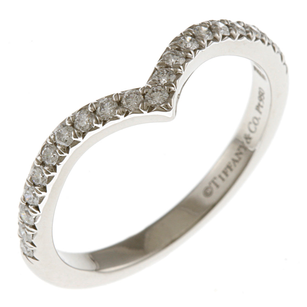 ティファニー　ソレストᏙリング　♯5 9号 TIFFANY&Co. ティファニー ソレストV リング 指輪 9号 Pt950