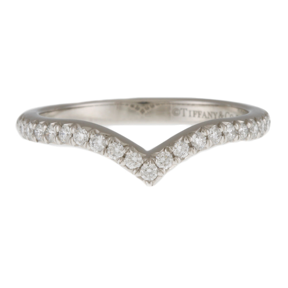 ティファニー　ソレストᏙリング　♯5 9号 TIFFANY&Co. ティファニー ソレストV リング 指輪 9号 Pt950