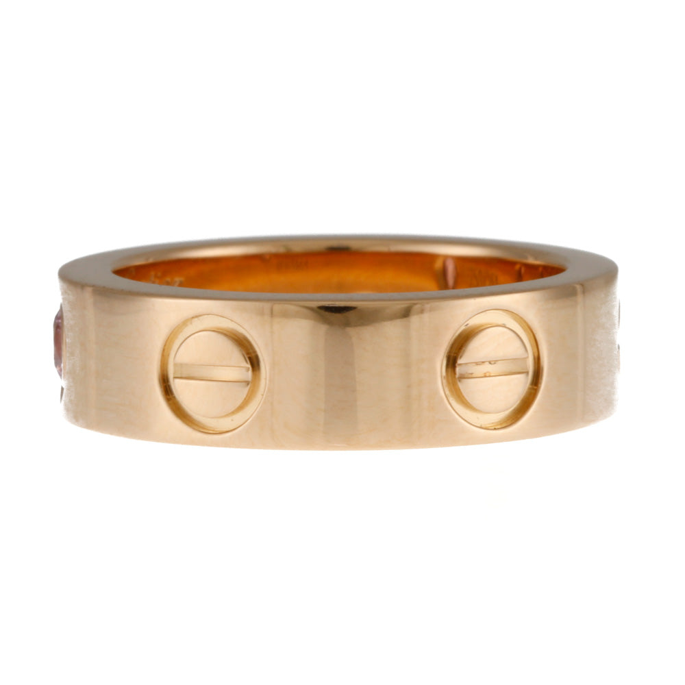 カルティエCartierラブリング4号ピングゴールドPG Cartier カルティエ 貴金属・宝石 ラブリング ピンクサファイア