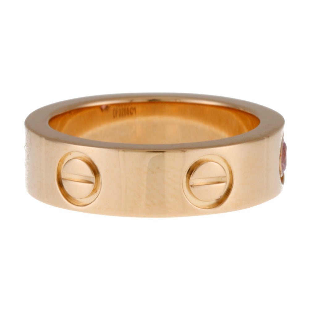 Cartier Love Ring, size 11, 18K, 18K pink gold, pink sapphire Cartier Love Ring, size 11, 18K, 18K pink gold, pink sapphire