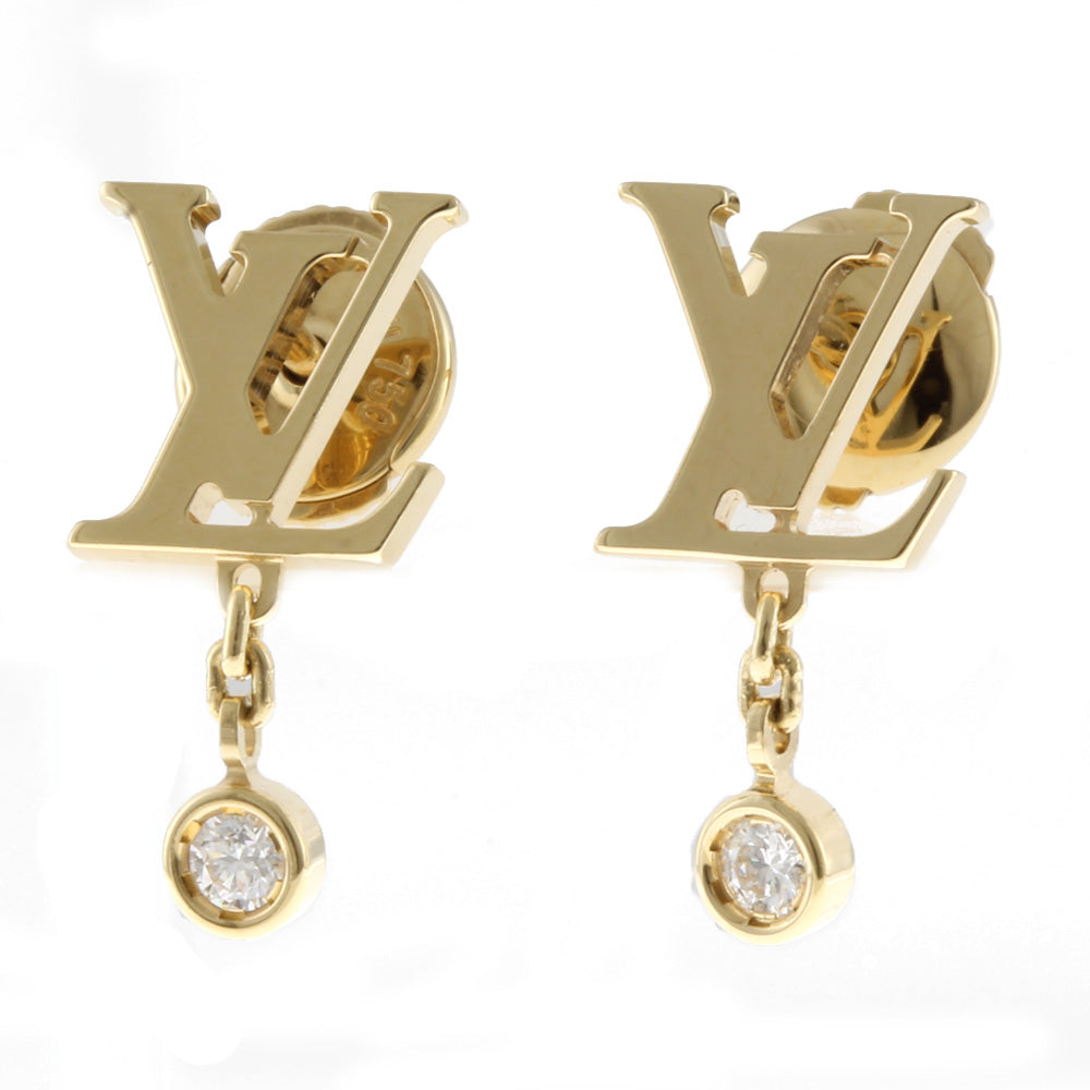 ルイヴィトン LOUIS VUITTON ピュスイディール ブロッサム ピアス 18金