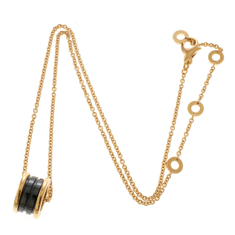 Limited Price Sale] BVLGARI B.zero1 Black Ceramic Necklace 18K