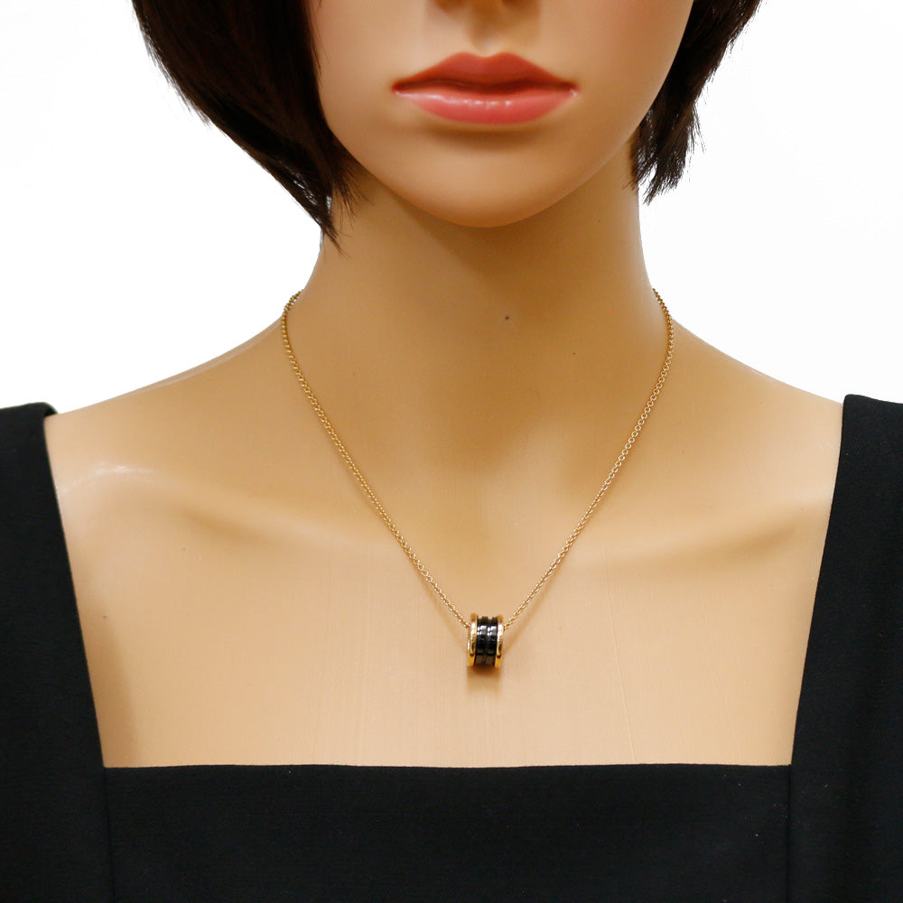 [Limited Price Sale] BVLGARI Black Ceramic Necklace 18K Yellow Gold  Women's BVLGARI Used