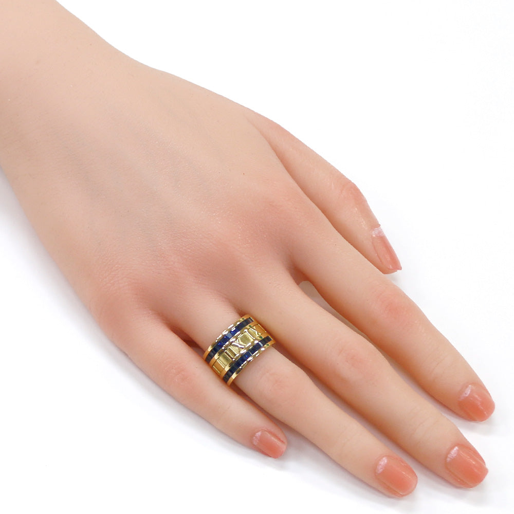 美品 Tiffany&Co. ティファニー アトラス ワイド リング 指輪 9号 Tiffany アトラス ワイドリング2003ティファニー9号シルバー925