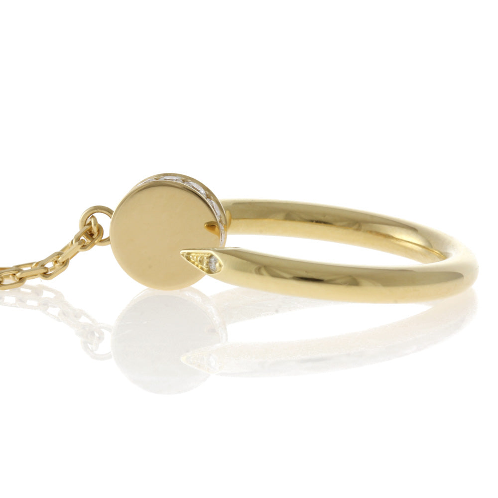 【新品未使用】カルティエ　ジュストイエローゴール　アンクル カルティエ ジュストアンクル ネックレス 18金 K18イエローゴールド