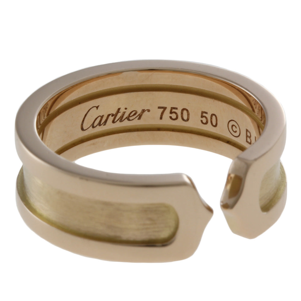 Cartier 2Cリング サイズ50 カルティエ CARTIER C2 2C ＃50 リング・指輪 9.5号 18金 K18