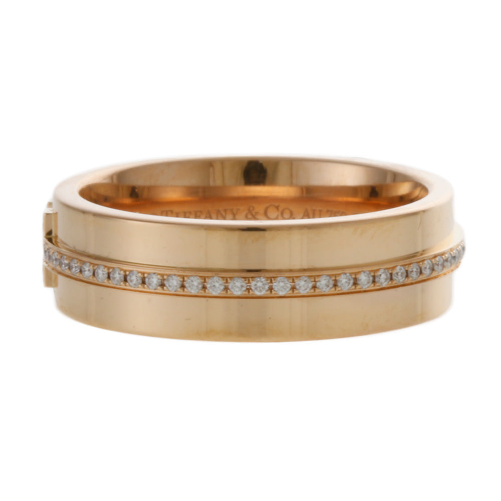 ティファニー TIFFANY&Co. Tナロー リング・指輪 9号 18金 K18ピンク