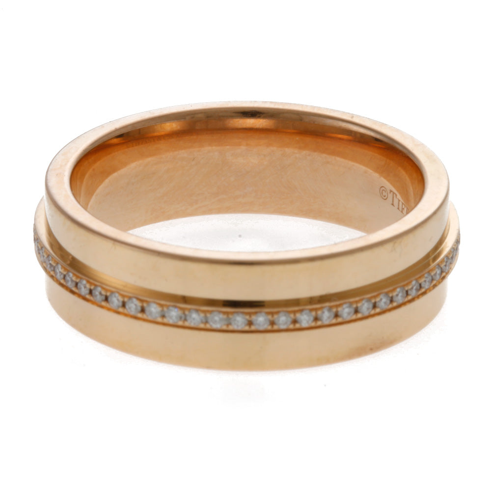 ティファニー TIFFANY&Co. Tナロー リング・指輪 9号 18金 K18ピンク