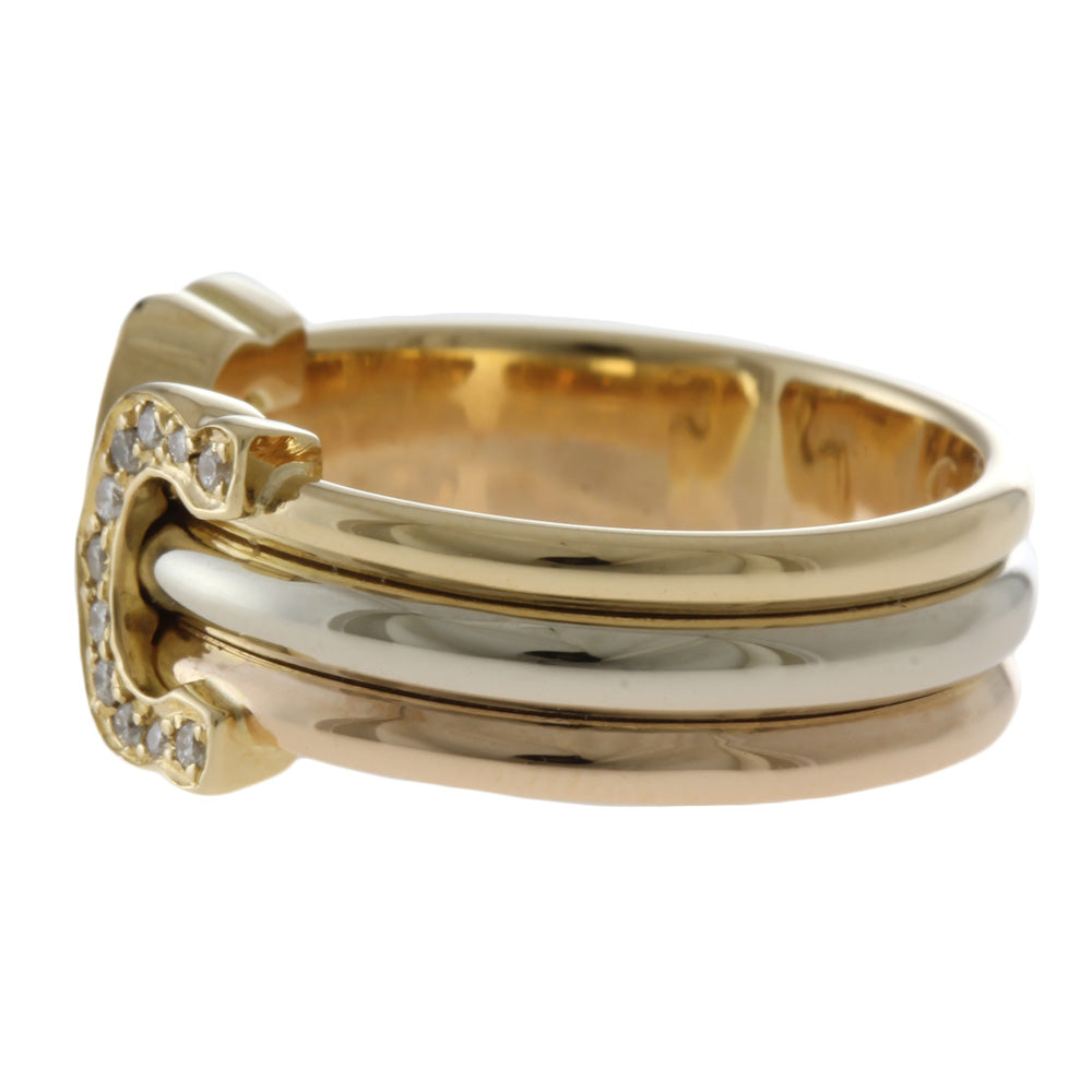 カルティエ Cartier C2リング k18WG ダイヤモンド 49号（9号） カルティエ Cartier C2リング k18WG ダイヤモンド 49号（9号）
