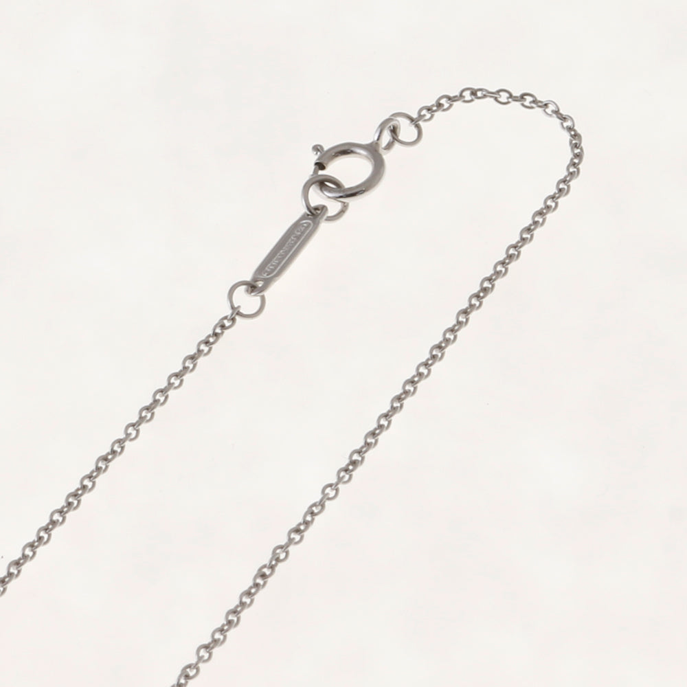 Tiffany & Co. Modern Key Open Square Necklace 18K White Gold