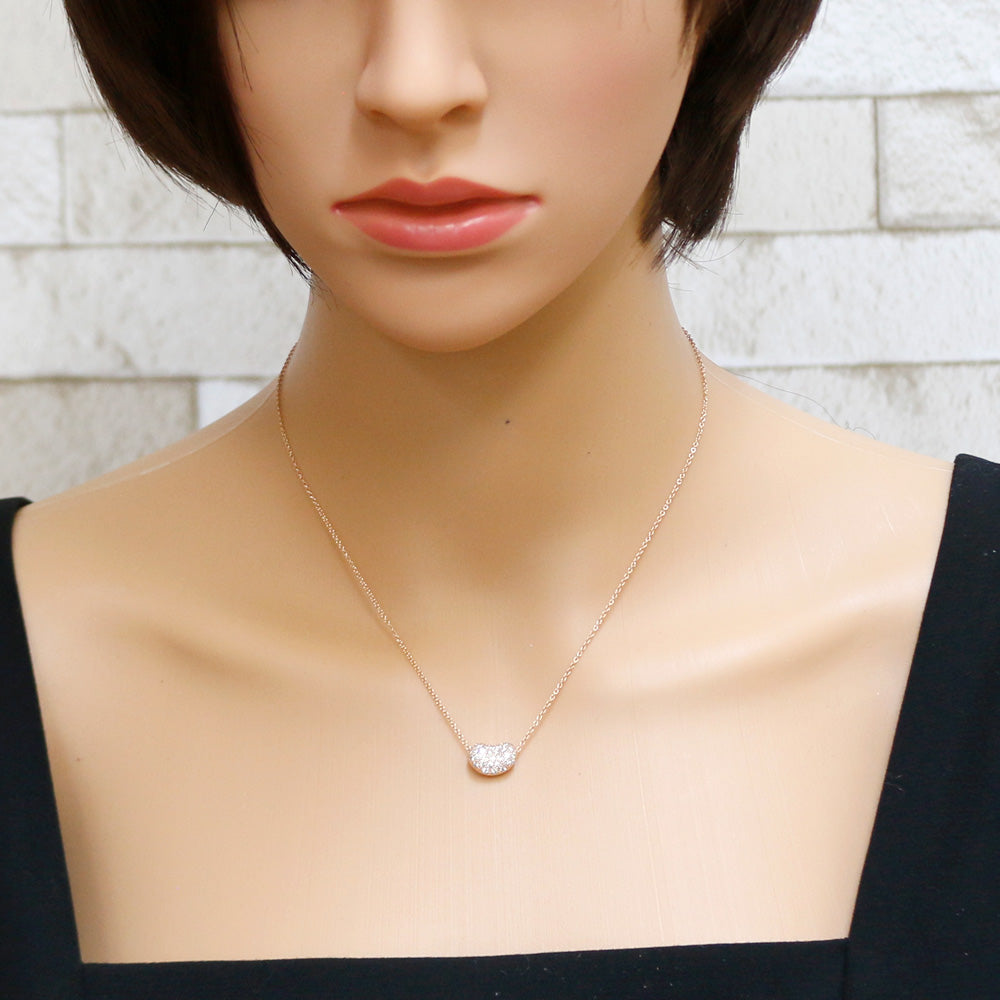 美品✨TIFFANY＆CO.スモールビーンティファニーネックレス ティファニー TIFFANY&Co. ビーン ネックレス 18金 K18ピンクゴールド