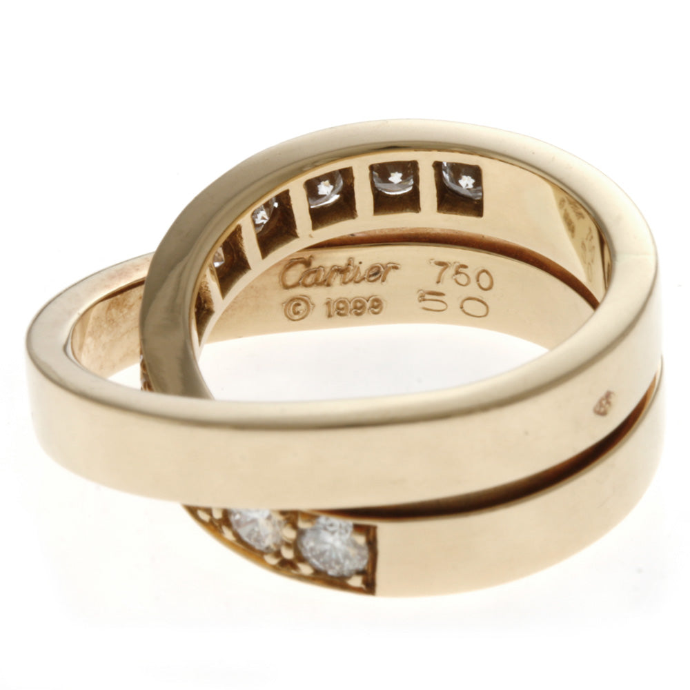 Cartier✨鑑定済み✨ K18ゴールドリング ダイヤモンド付き Cartier