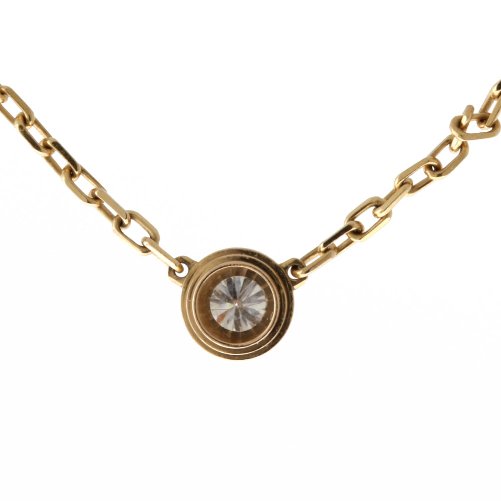 Cartier Amour Diamant Léger Necklace 18K K18 Pink Gold Diamond Single Diamond Women's Pre-Owned