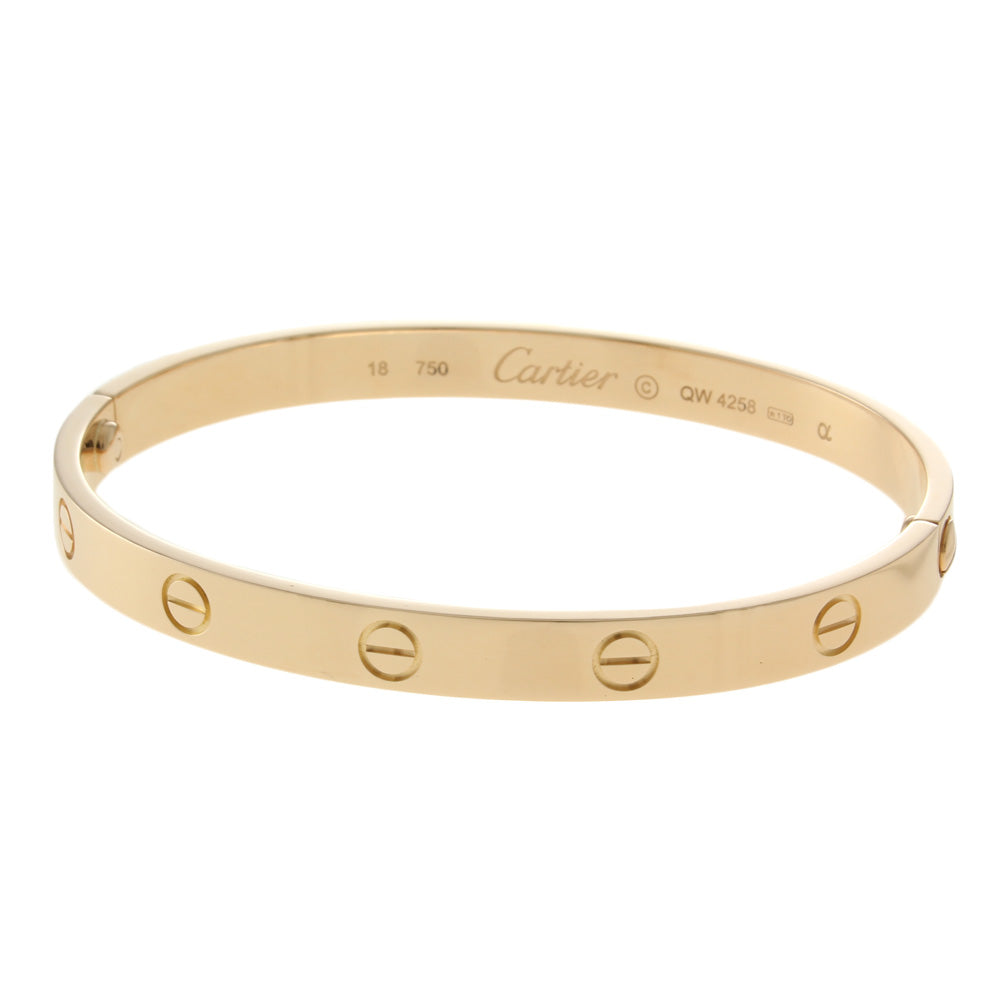 カルティエ CARTIER ラブブレス ＃18 ドライバーなし バングル 18金