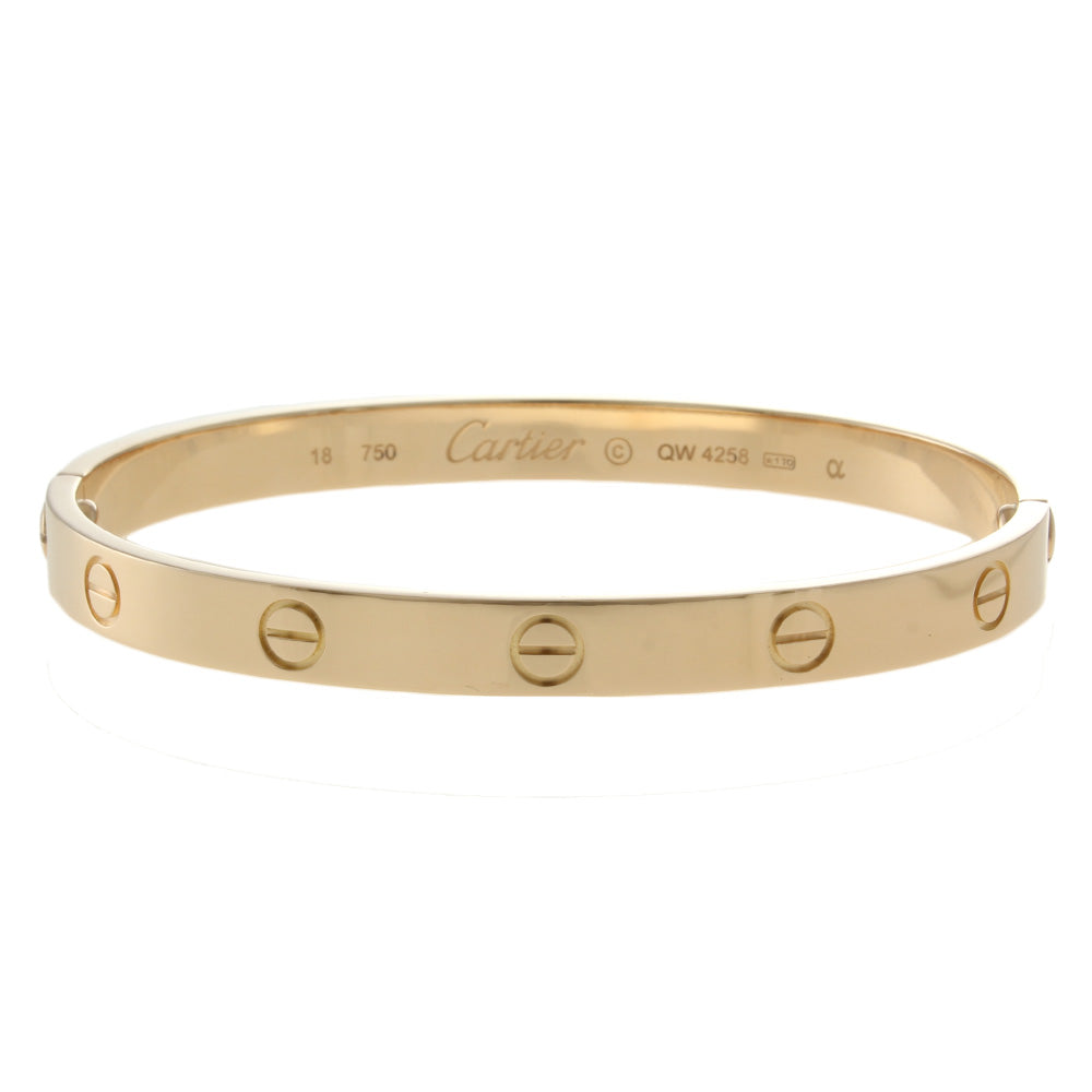 カルティエ CARTIER ラブブレス ＃18 ドライバーなし バングル 18金