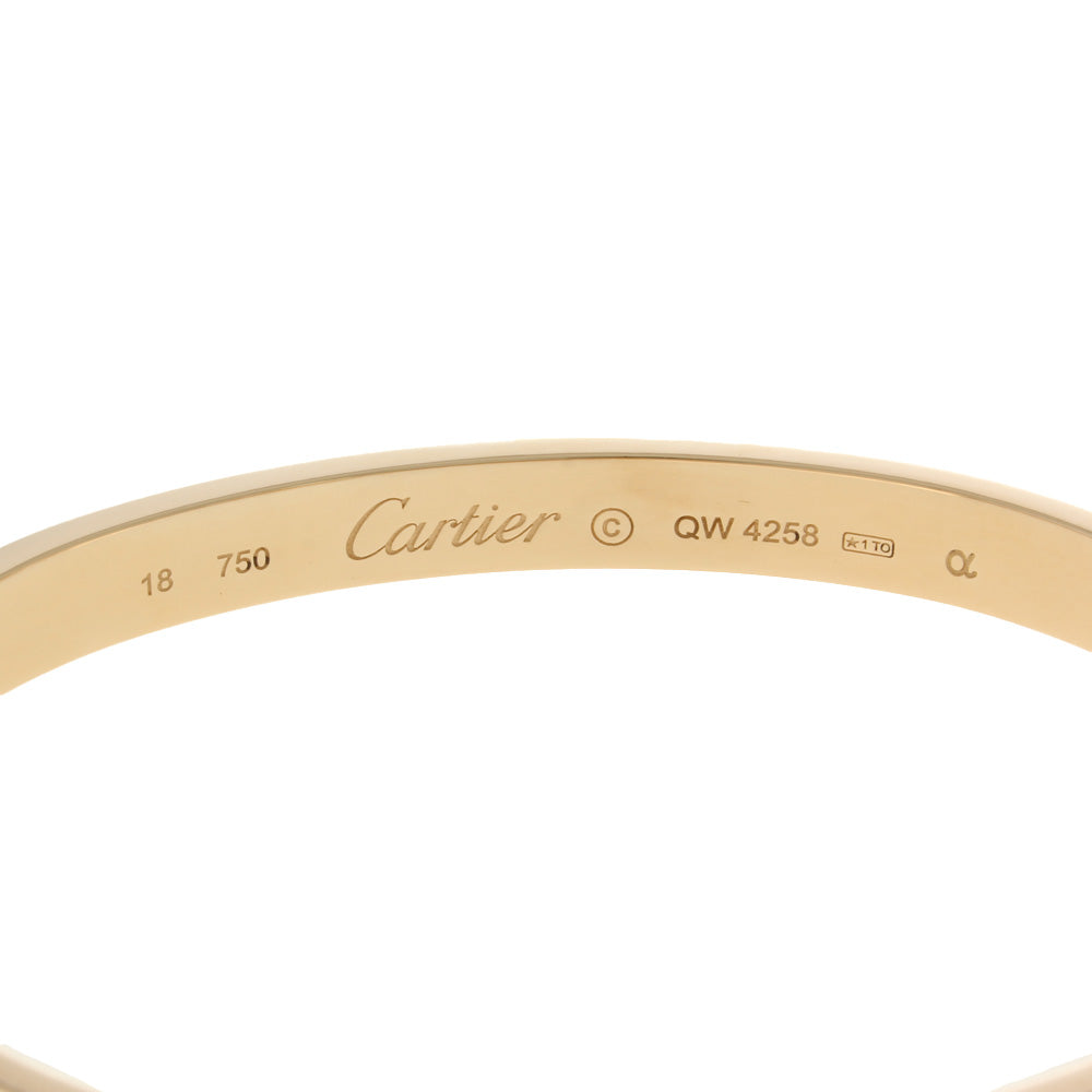 カルティエ CARTIER ラブブレス ＃18 ドライバーなし バングル 18金