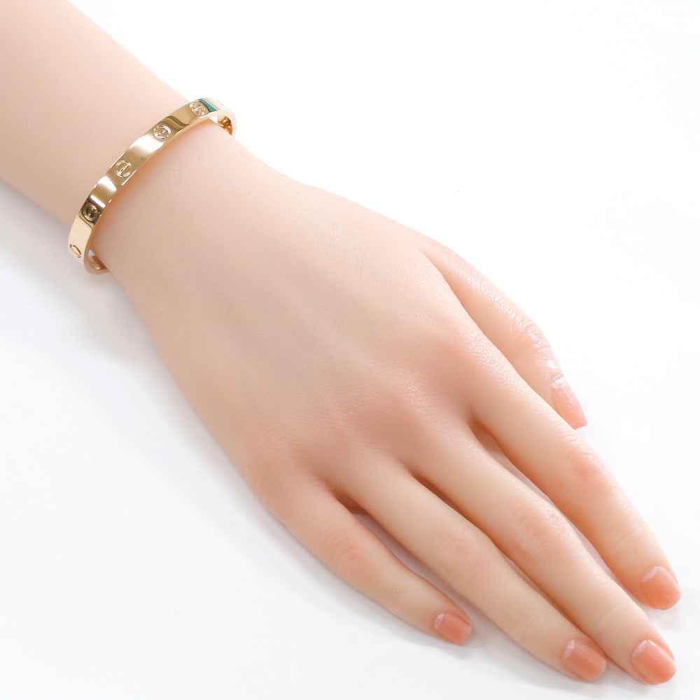 Cartier Love Bracelet #17 Bangle with Screwdriver 18K K18 Pink
