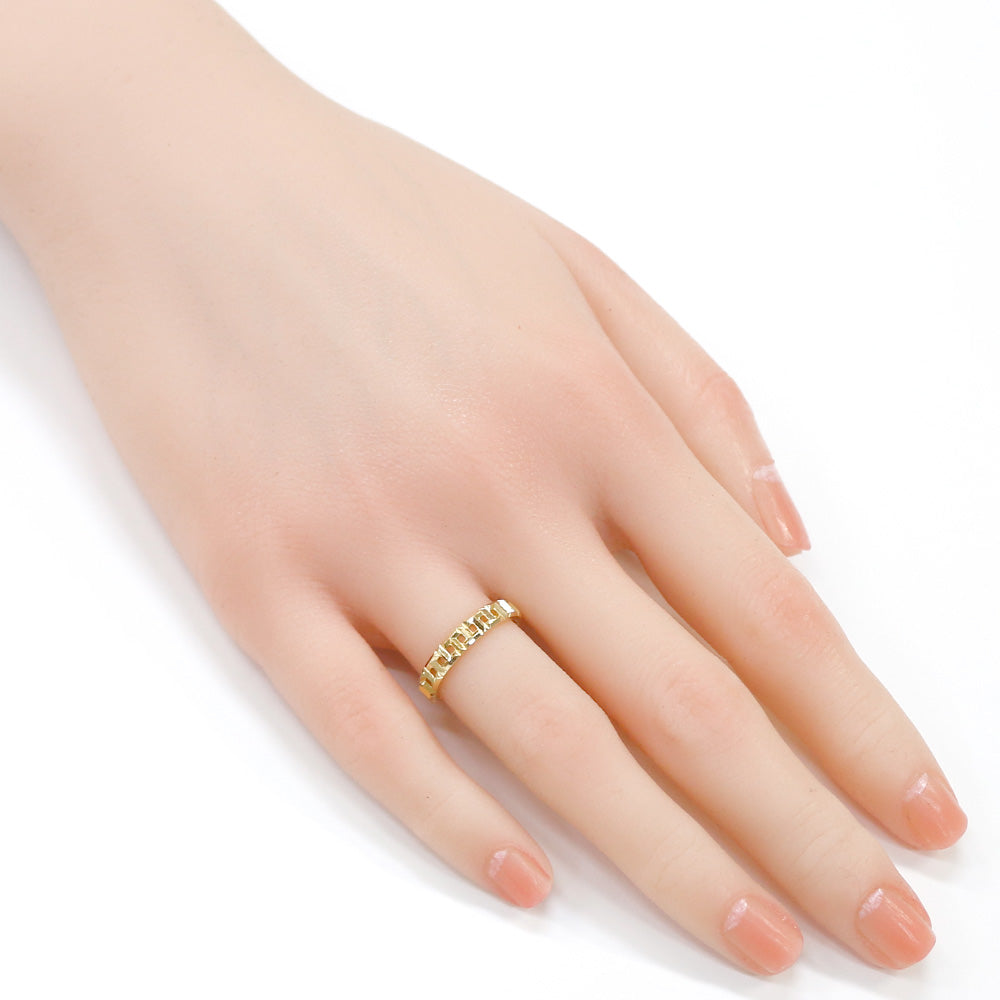 Tiffany T True Narrow Ring, Size 9, 18K Yellow Gold, Women's, Pre-owned