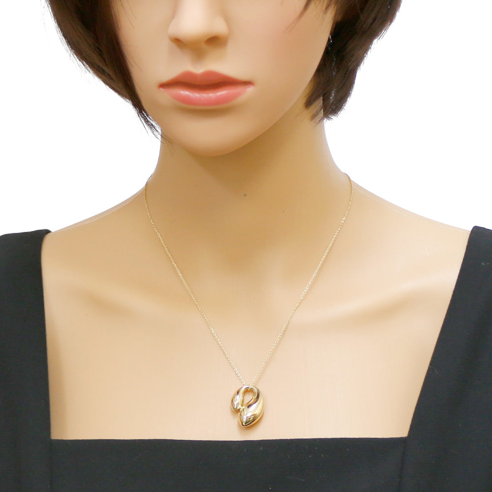 ティファニー TIFFANY&Co. ダブルティアドロップ ネックレス 18金 K18