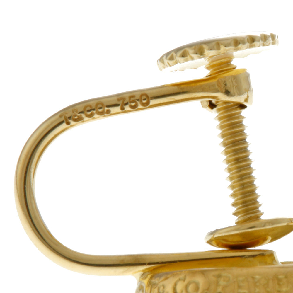 ティファニー TIFFANY&Co. ビーン イヤリング 18金 K18イエロー