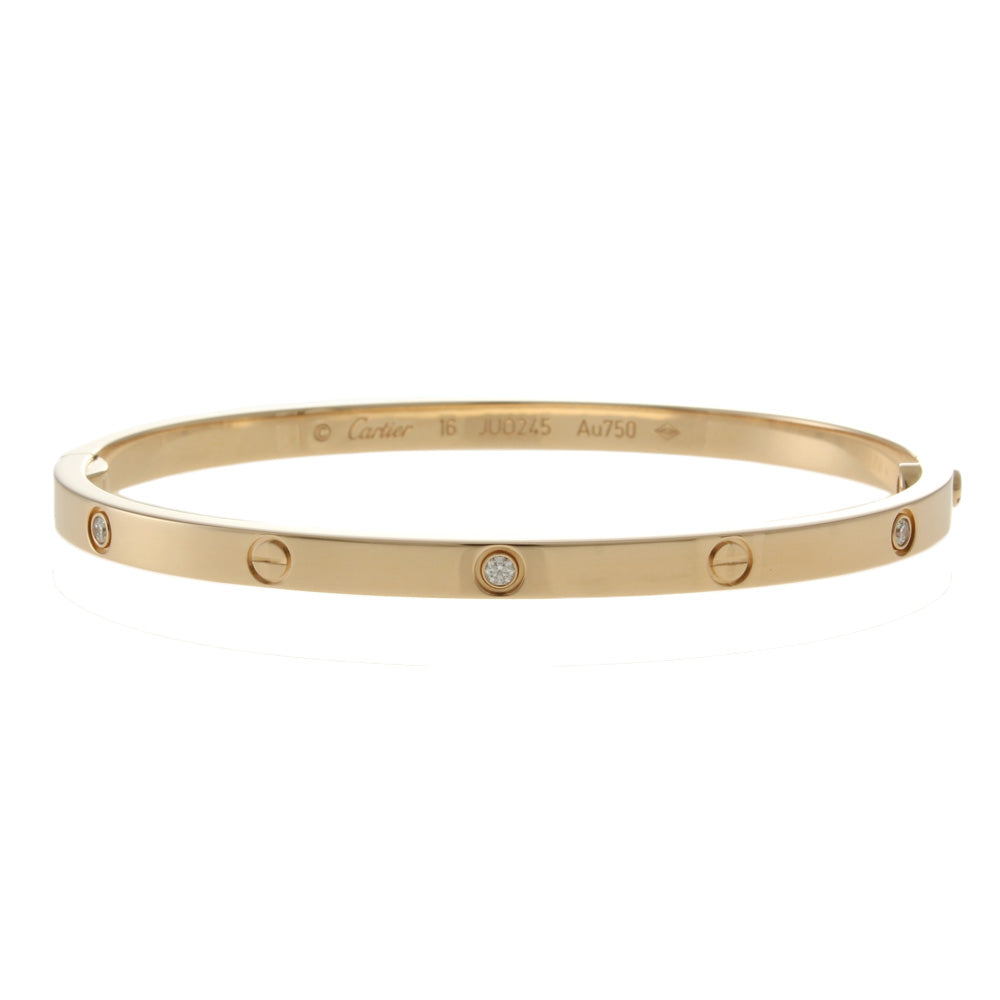 Cartier Love Bracelet SM #16 Bangle with screwdriver 18K K18 pink