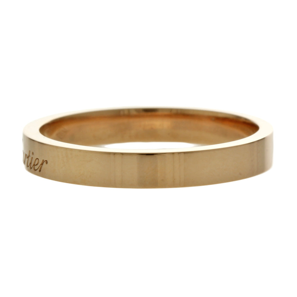 カルティエ CARTIER エングレーブド リング・指輪 16号 18金 K18ピンク