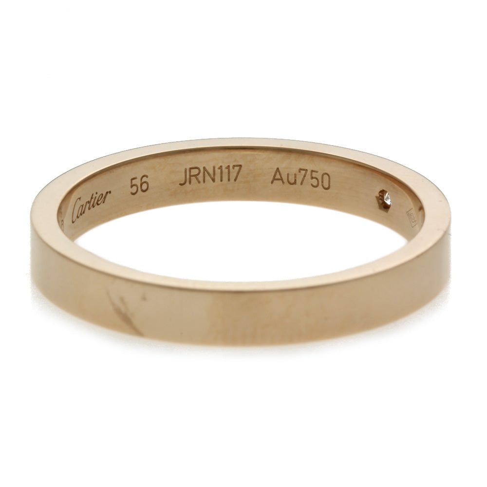 Cartier 18Kゴールド リング 証明書付き　yanyan Cartier engraved ring, size 16, 18k, 18K pink gold, diamond
