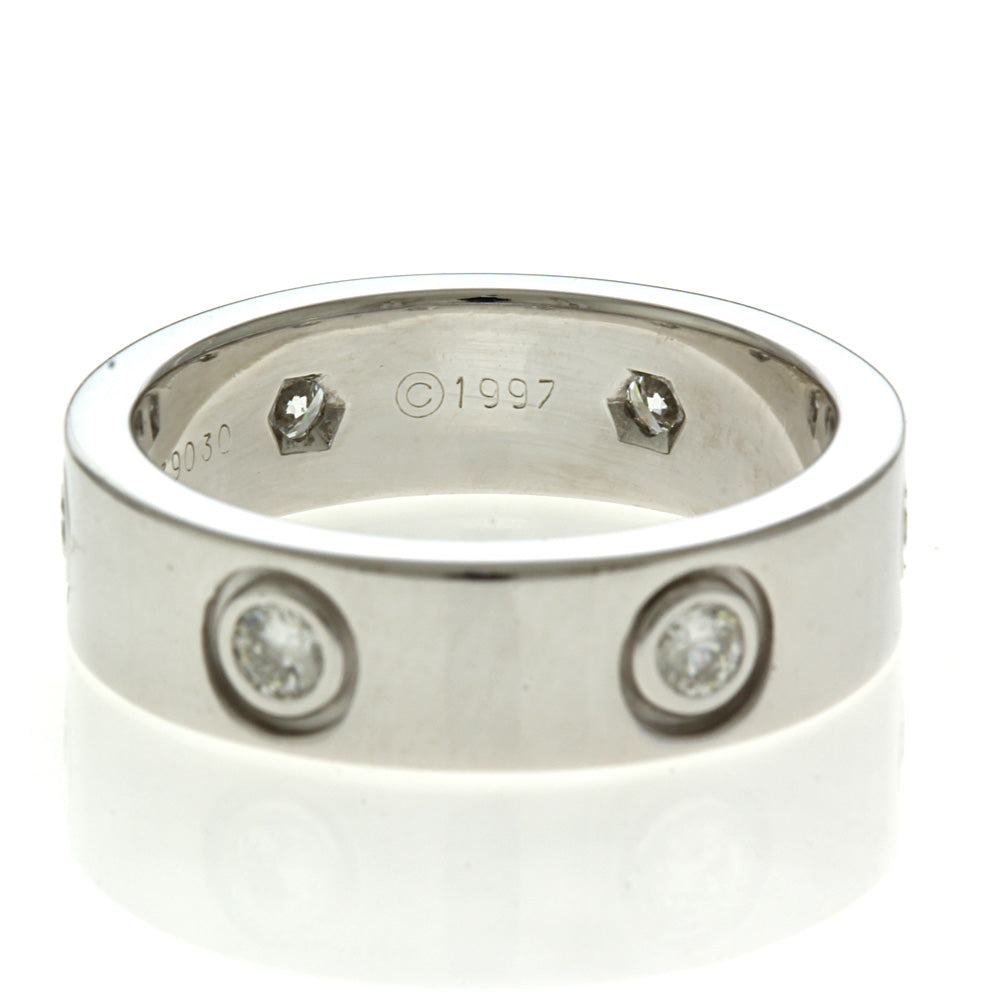 カルティエ CARTIER ラブリング リング・指輪 11号 18金 K18ホワイト