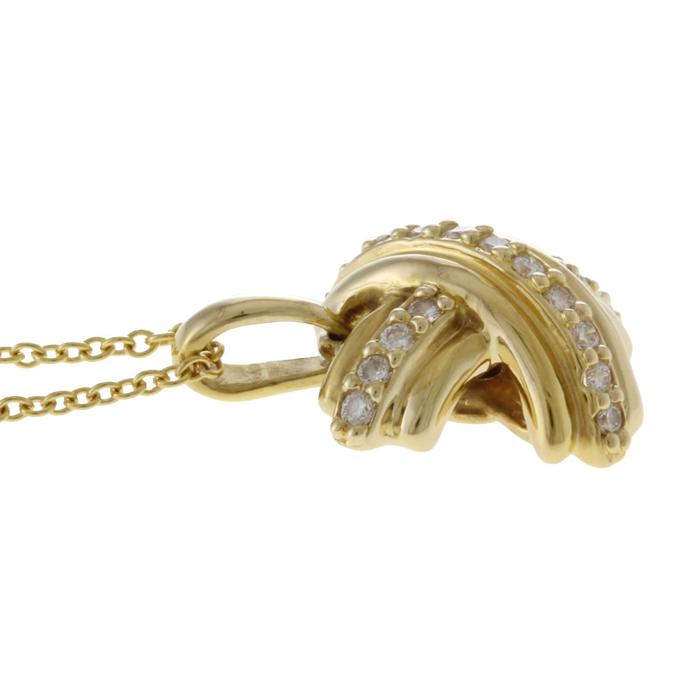 TIFFANY&Co. K18YG ダイヤモンド シグネチャー ネックレス ティファニー TIFFANY&Co. シグネチャー ネックレス 18金 K18イエロー