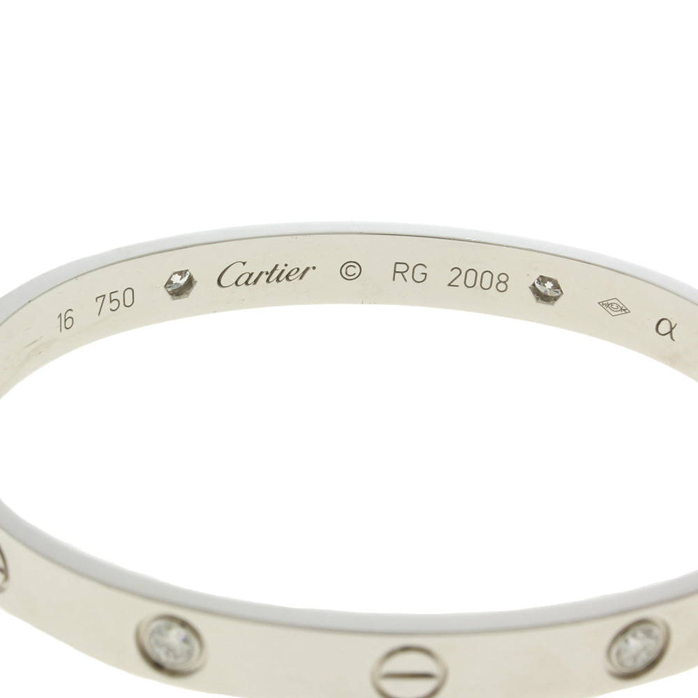 カルティエ ラブブレス ドライバー付き バングル 18金 K18 ホワイトゴールド ダイヤモンド レディース CARTIER 【中古】 カル –  【公式】リサイクルキング オンラインショップ