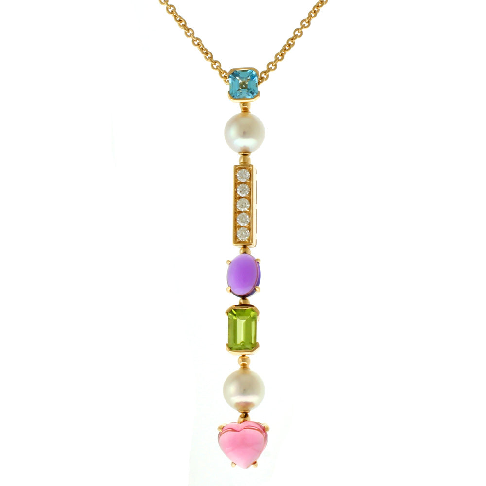 ブルガリ BVLGARI ネックレス ピラミデ ブルートパーズ イエローゴールド 楽天市場】ブルートパーズ（ブランドブルガリ）（ネックレス