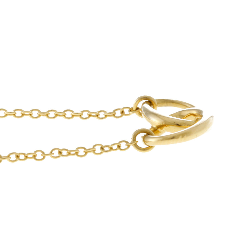 ティファニー TIFFANY&Co. ダブルループ ネックレス 18金 K18イエロー