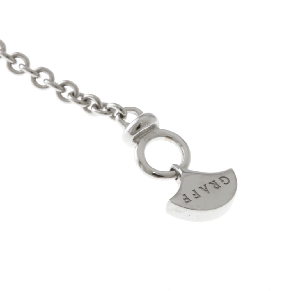 グラフ パヴェ バタフライ ネックレス 18金 K18ホワイトゴールド