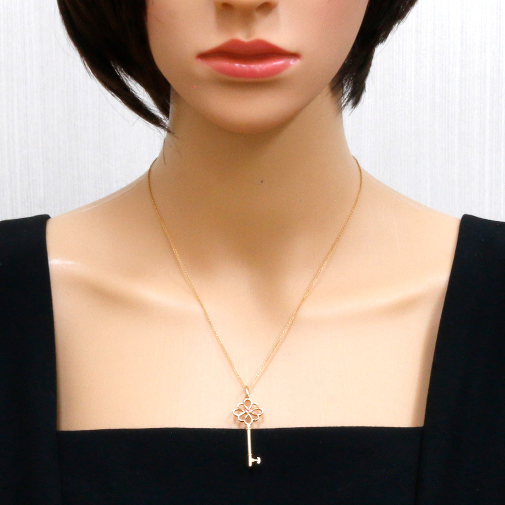 ティファニー ノットキー ネックレス 18金 K18ピンクゴールド