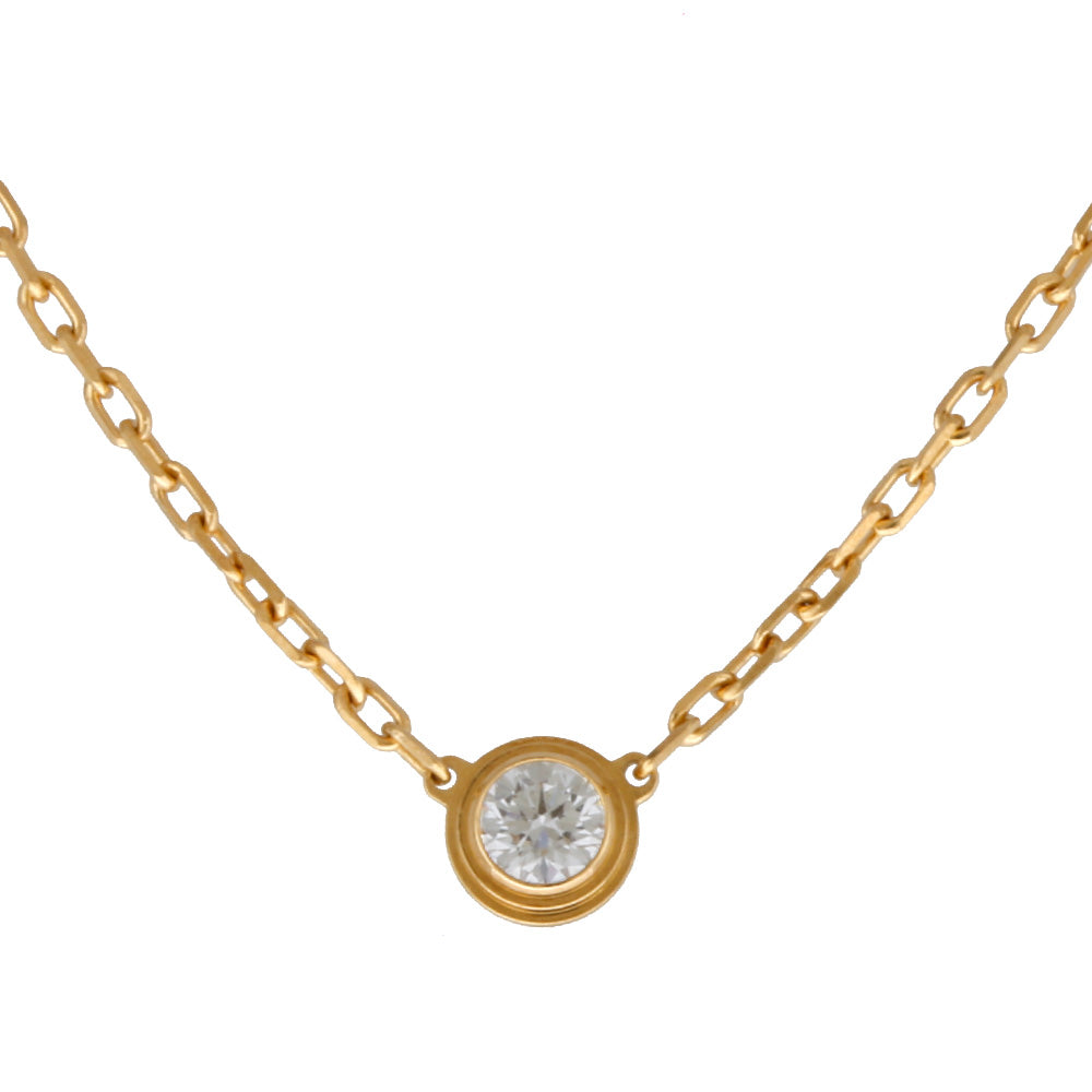 Cartier D'Amour Diamant Léger Small Size Approx. 0.09ct Necklace