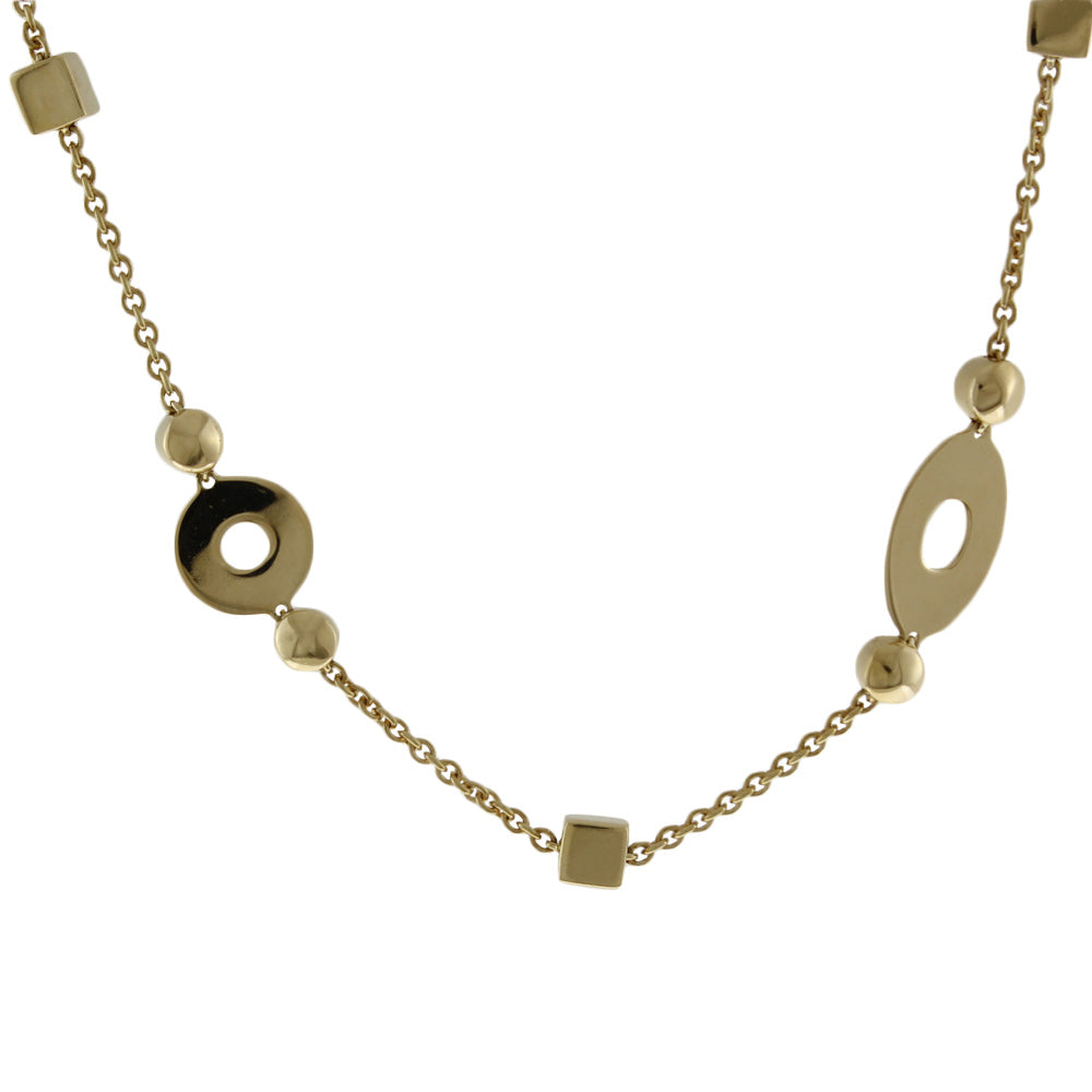 BVLGARI ブルガリ ルチア オープン ラウンド オーバル ネックレス 18金