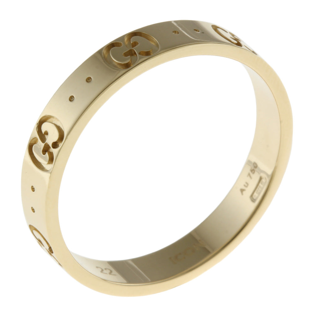 グッチ アイコン リング 指輪 グッチ 21号 18金 ユニセックス GUCCI