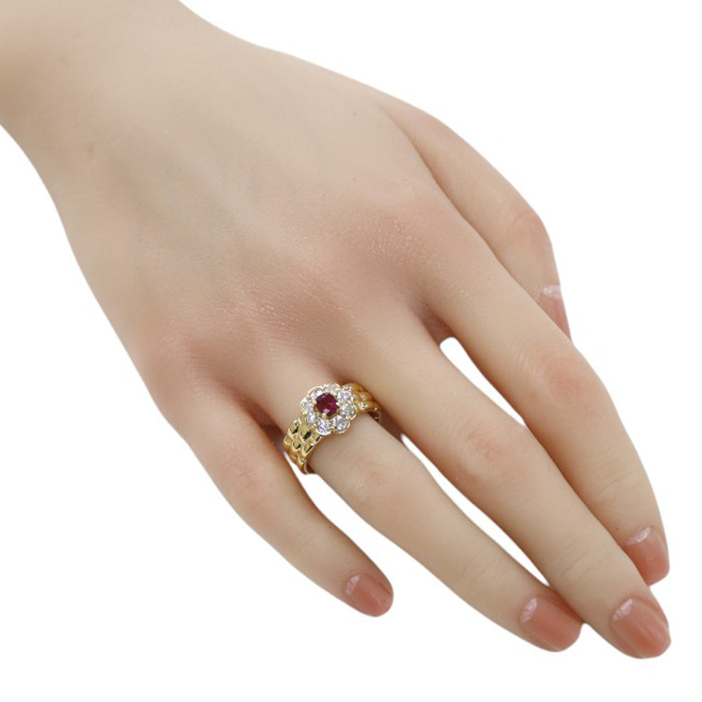 コンコルド リング 指輪 コンコルド 11号 18金 ルビー 0.49ct