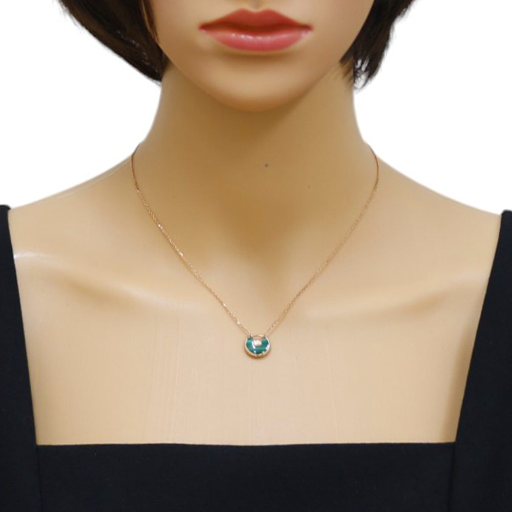 CARTIER カルティエ アミュレット マラカイト ネックレス 18金 K18