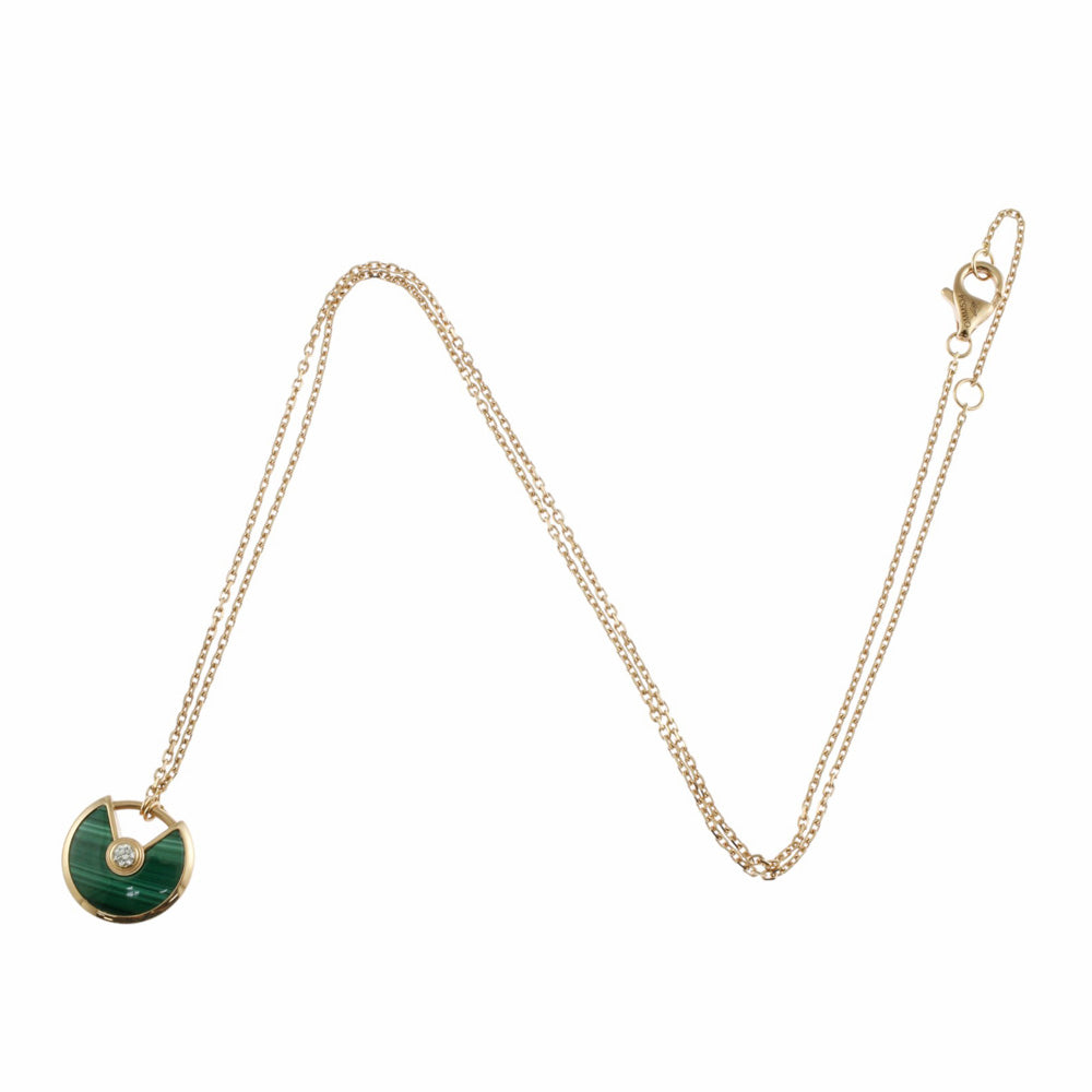 CARTIER カルティエ アミュレット マラカイト ネックレス 18金