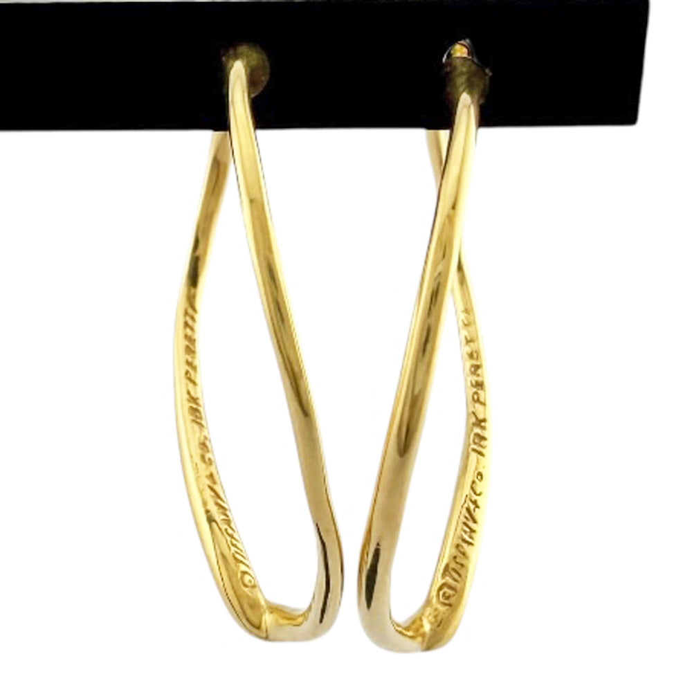 TIFFANY&Co. ティファニー オープンハート ピアス 18金 K18イエロー