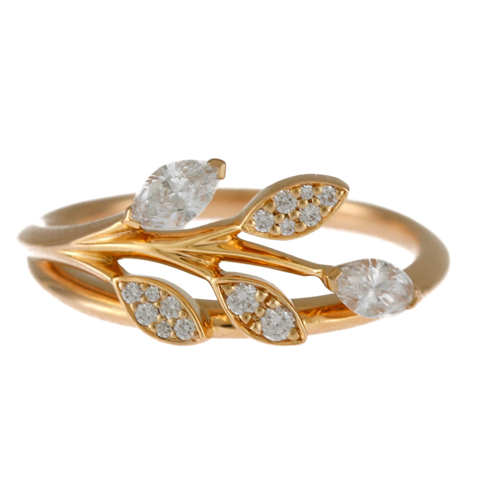 TIFFANY&Co. ティファニー ビクトリア ヴァイン リング 指輪 8号 18金