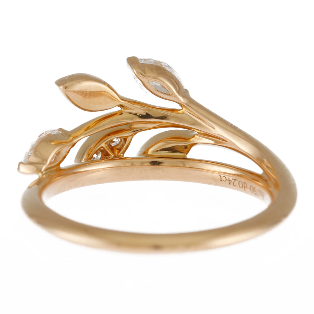 TIFFANY&Co. ティファニー ビクトリア ヴァイン リング 指輪 8号 18金